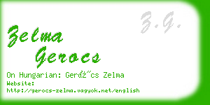 zelma gerocs business card